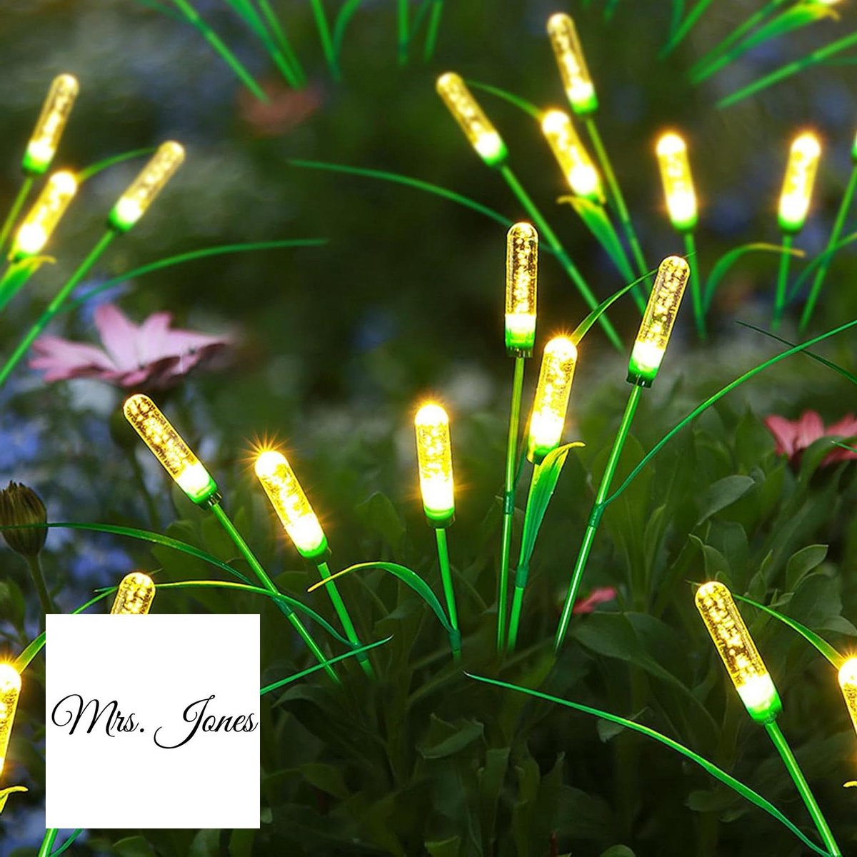 Mrs. Jones Tuinverlichting op zonne-energie 4 stuks 6 lampen rieten tuinverlichting IP65 waterdicht schommelende lichten voor tuinverlichting - buitenverlichting - energiezuinige lampen .