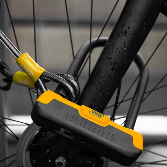 VINZ Maipo Beugelslot + Kabel - 150cm van VINZ — afbeelding 2