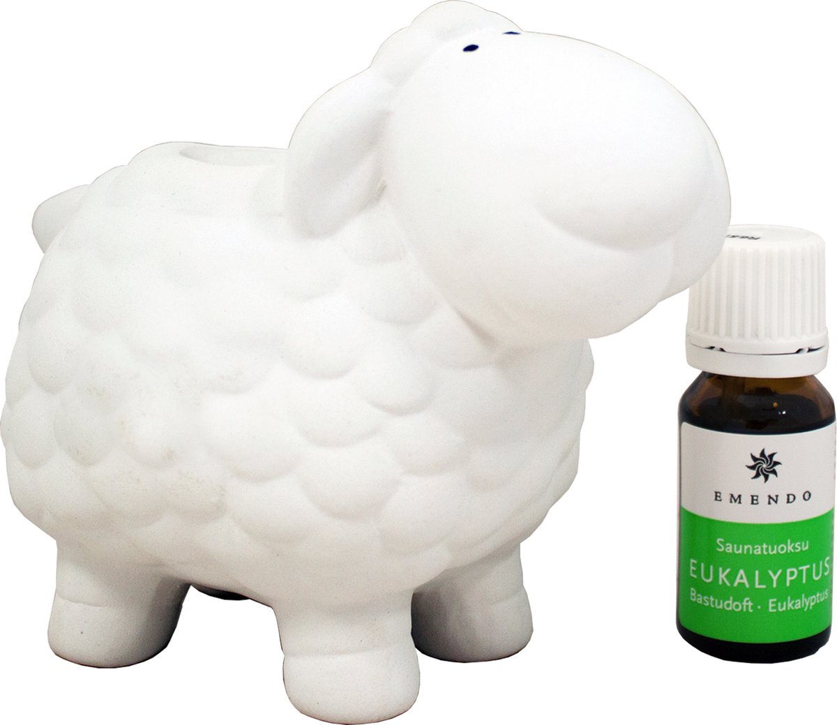 Goedkoopste Emendo Sauna schaap met etherische olie Eucalyptus Wit