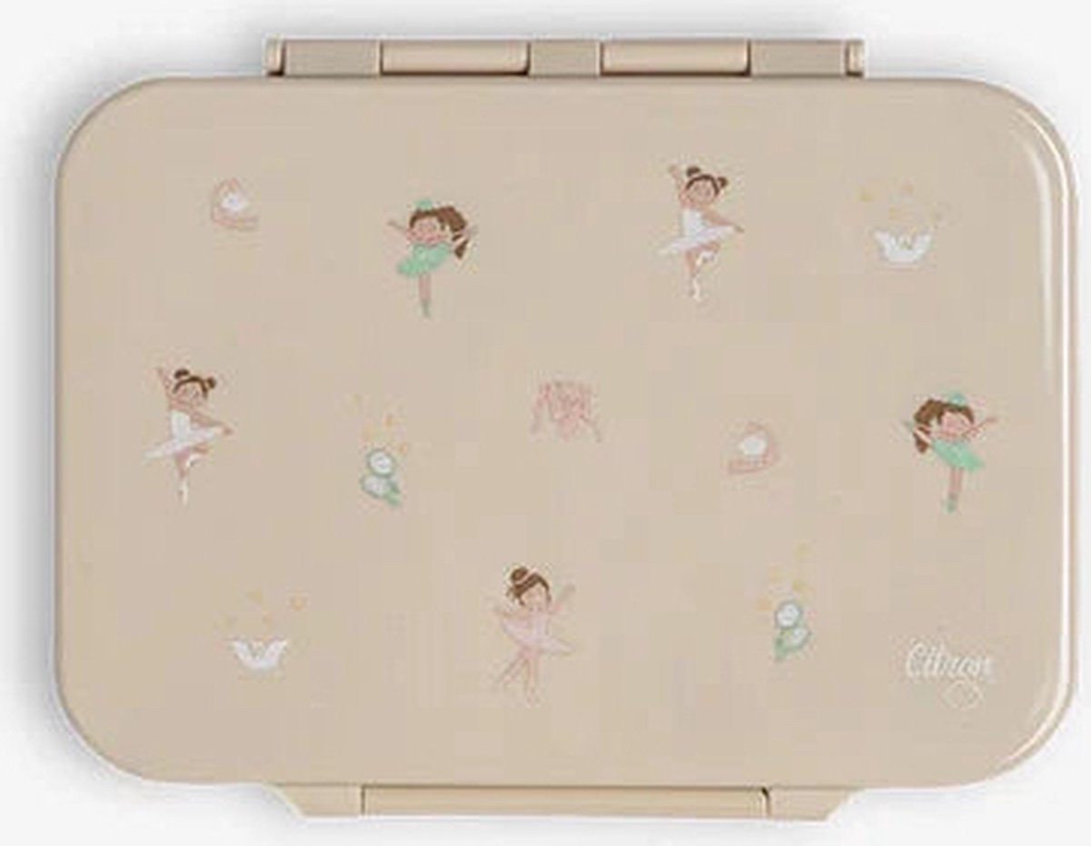 Citron Tritan Lunchbox - 4 compartimenten - 17x21x5cm - Ballerina