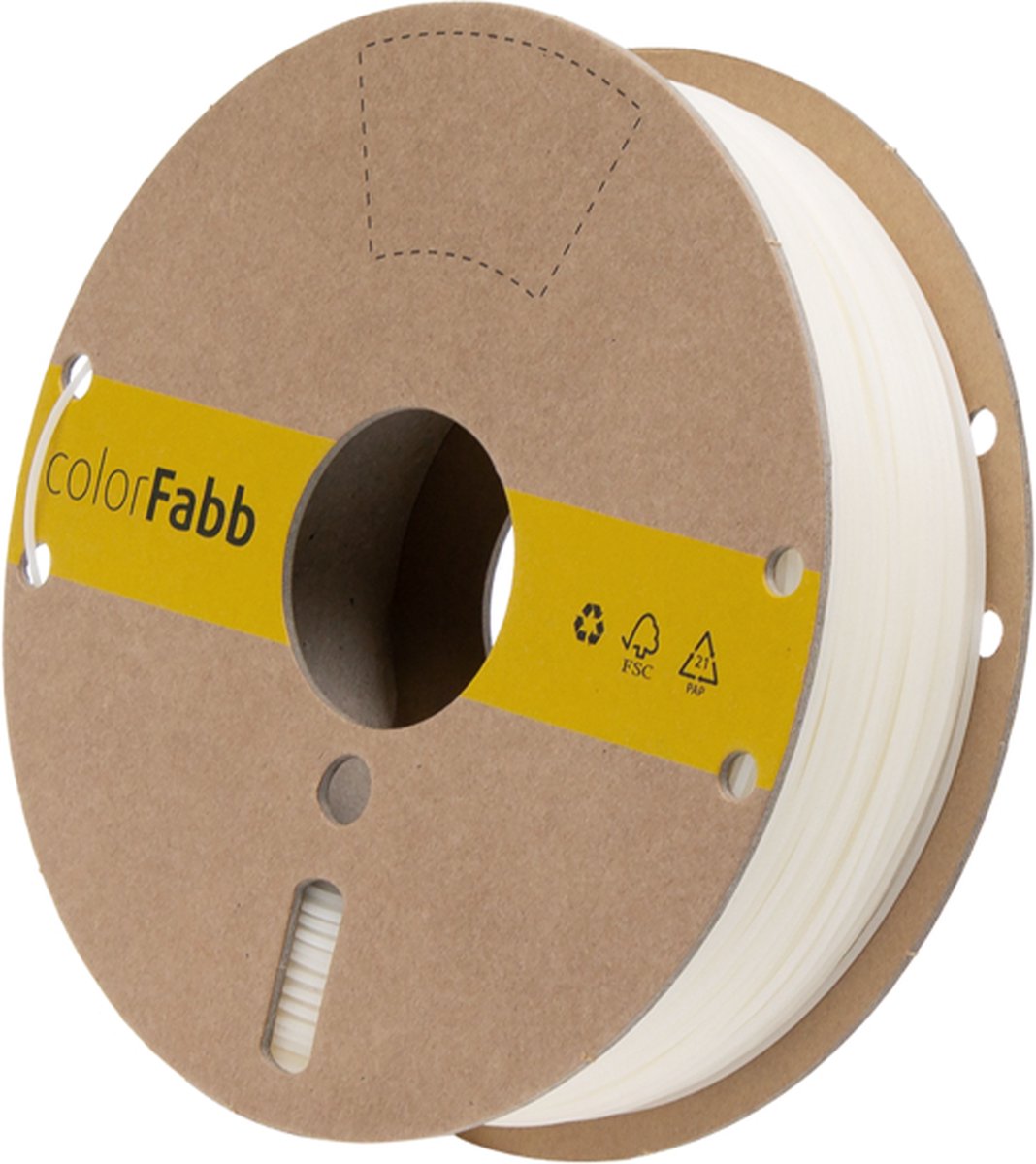 colorFabb Lw-pla Naturel 3D-printerfilament - 2,85 mm - 2200 g - Lichtgewicht materiaal - Ideaal voor RC-vliegtuigen - Matte afwerking