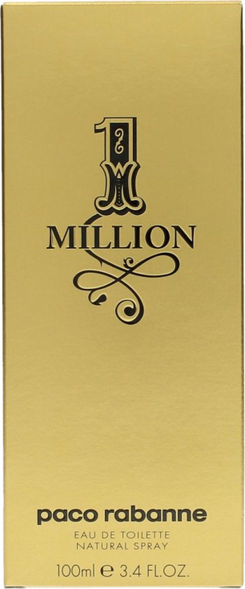Paco Rabanne 1 Million 100 ml - Eau de Toilette - Herenparfum