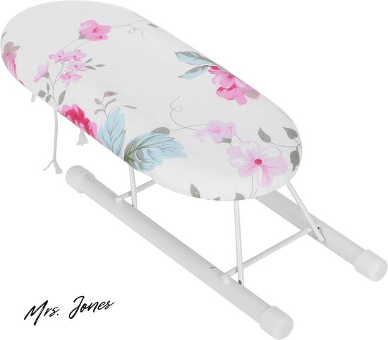 Strijkplank voor tafel, mini-strijkplank, draagbaar, opvouwbaar, hittebestendig, accessoires voor het strijken van kleding voor reizen thuis (grijs