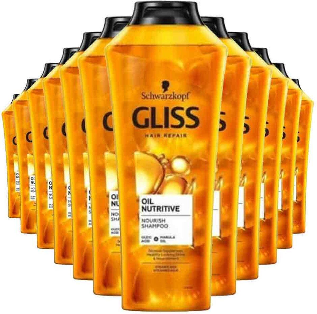 Gliss Shampoo Oil Nutritive - 12 x 400 ml - Voordeelverpakking