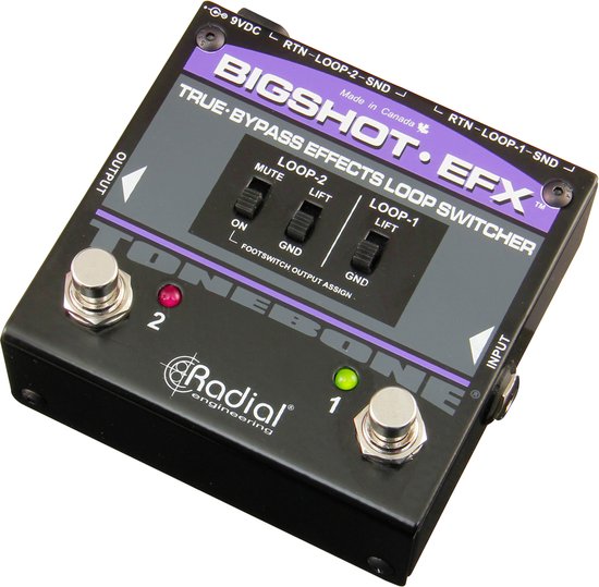 Foto: Radial bigshot efx signaal splitter router zwart