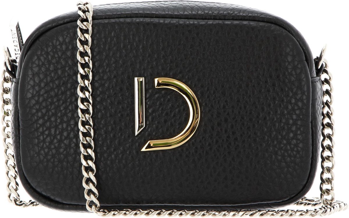 DECADENT Leren Schoudertas Avondtas Michelle Tiny Bag Black Zwart