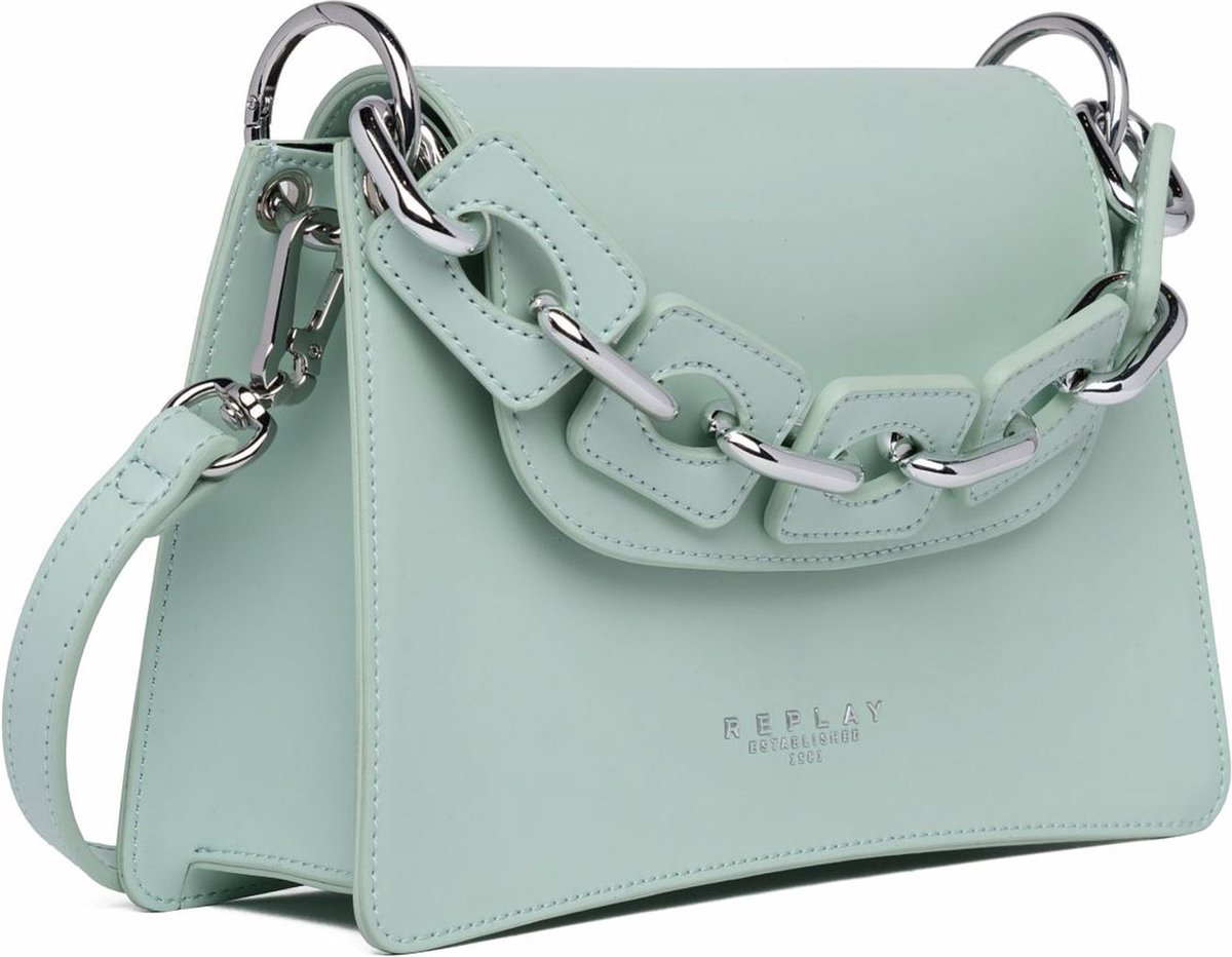 REPLAY Schoudertas Handtas Crossbody Bag Green Dust Groene
