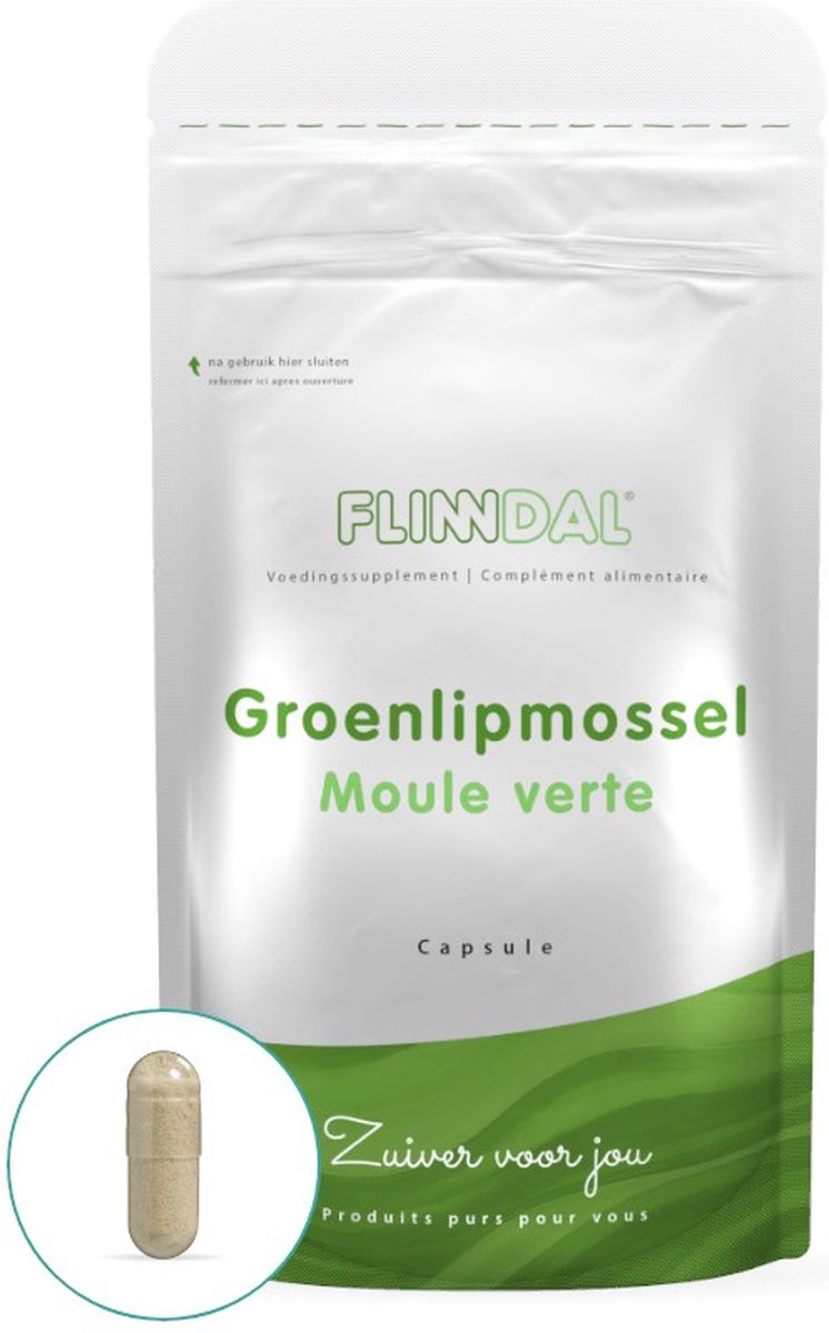 Goedkoopste Flinndal Groenlipmossel Capsules - Bevat 500 mg Groenlipmosselextract - 90 Capsules