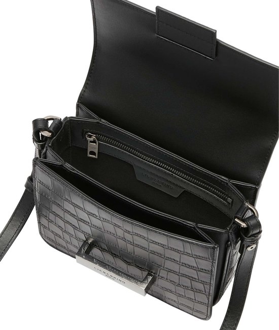 LIEBESKIND BERLIN Sac à épaule bandoulière Alex New Croco Crossbody Black Noir