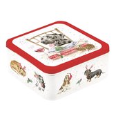 Wrendale - Boîte en métal de Noël - Boîte à biscuits - Chiens