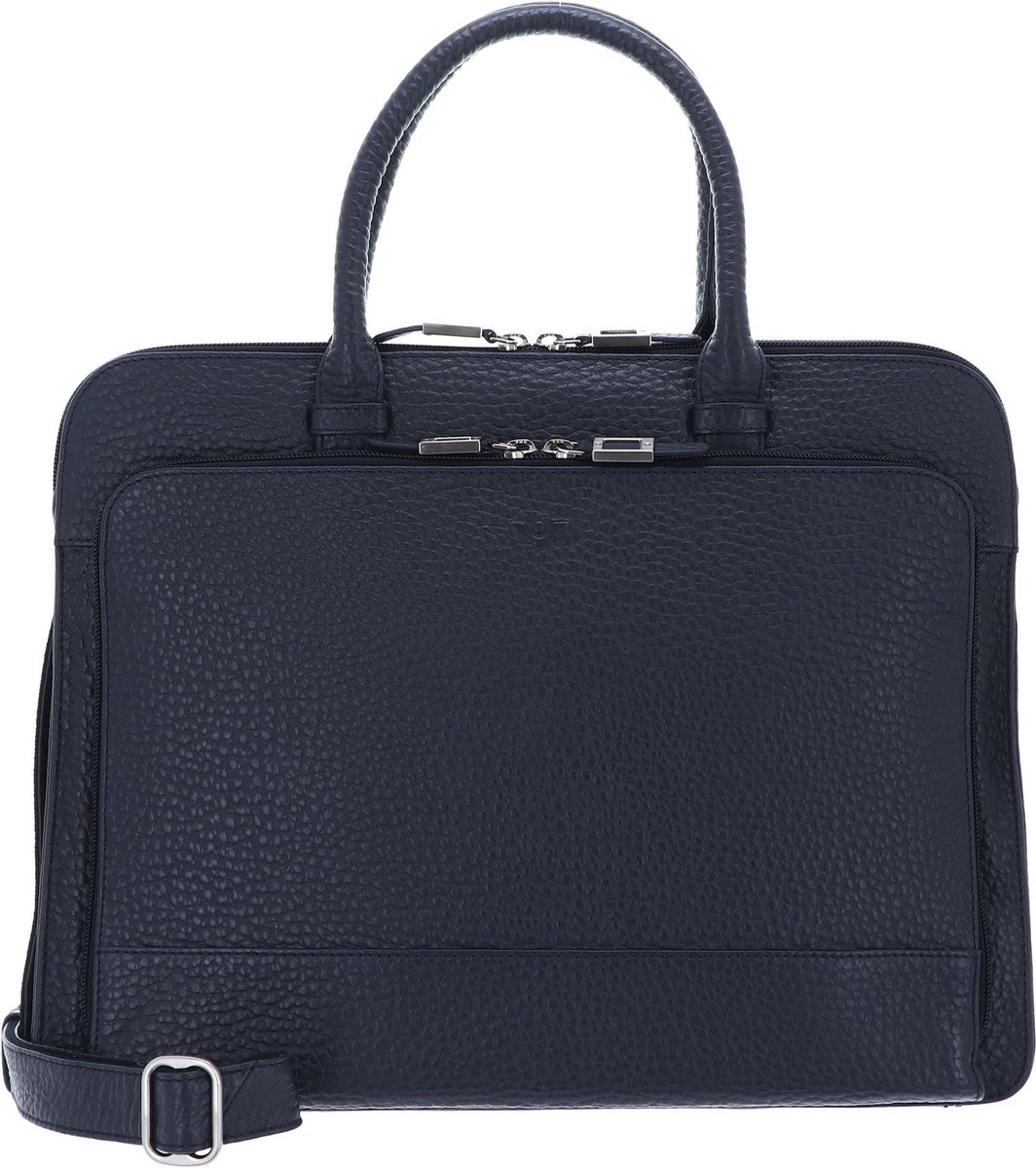 VOi Laptoptas Schoudertas met laptopvak Hirsch Danielle Crossover Bag Blue Donkerblauw