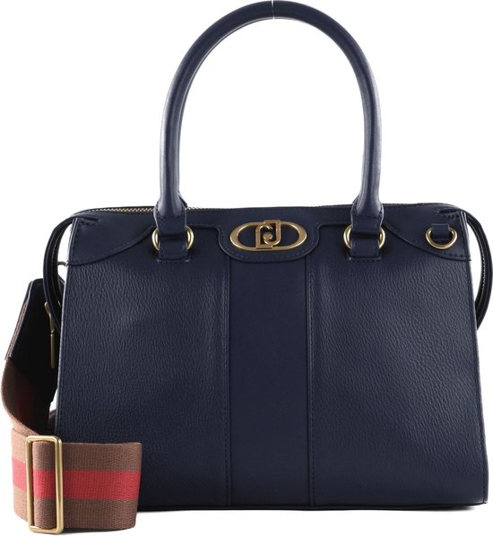 LIU JO Sac à main Sac à épaule bandoulière Anaba Boston Bag Dress Blue Bleu marine