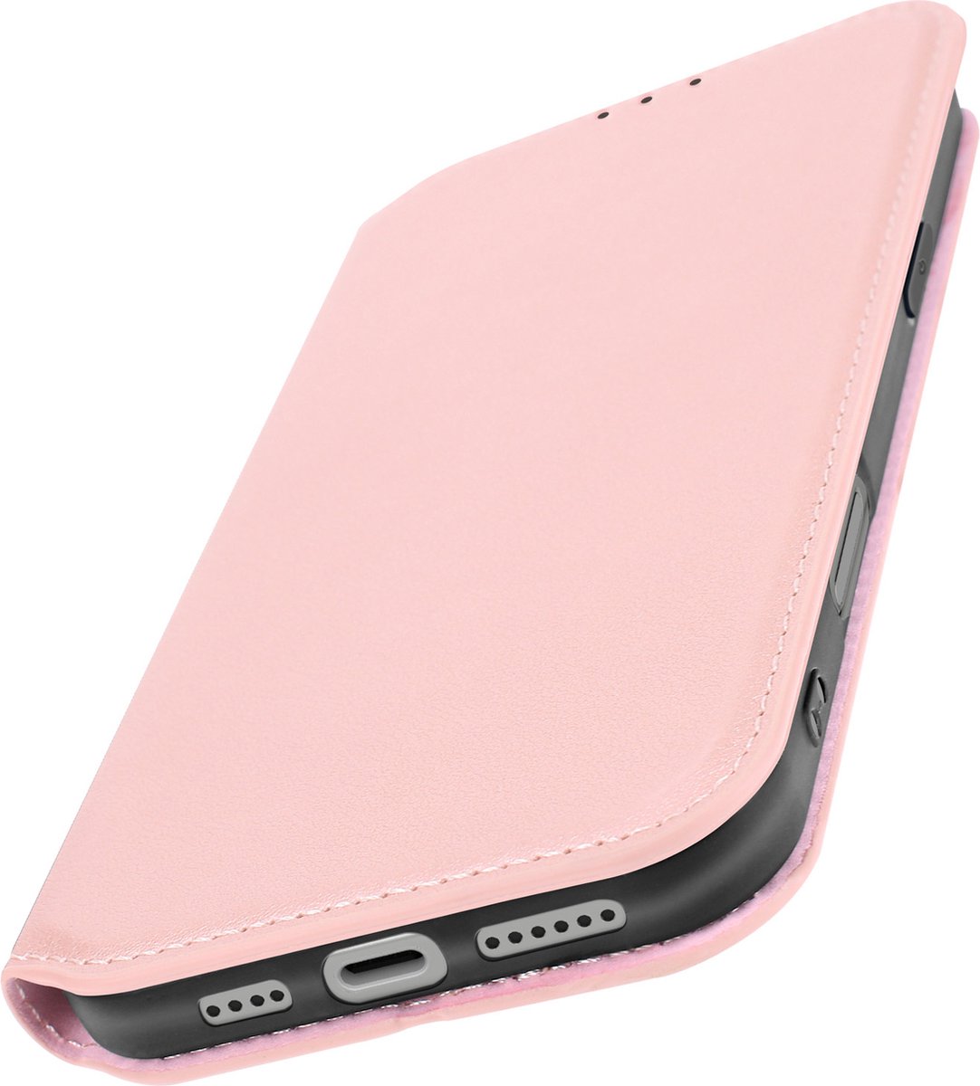 Avizar Clipje Geschikt voor Apple iPhone 16 Pro en videohouder, Champagneroze