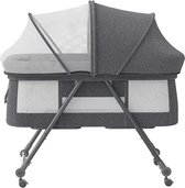 Bol.com UBRAVOO Bijzetbed - Co-sleeper - Hoogte Verstelbaar - Stille wieltjes - babybed aanbieding