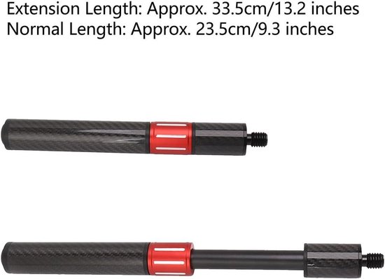 Biljart Pool Cue Extension - Koolstofvezel Biljart Keu Extension Extender - Compatibel met Fury Biljart Keu . — afbeelding 5