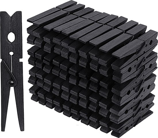 SRLWMYI van 100 mini houten klemmen, kleine kleurrijke