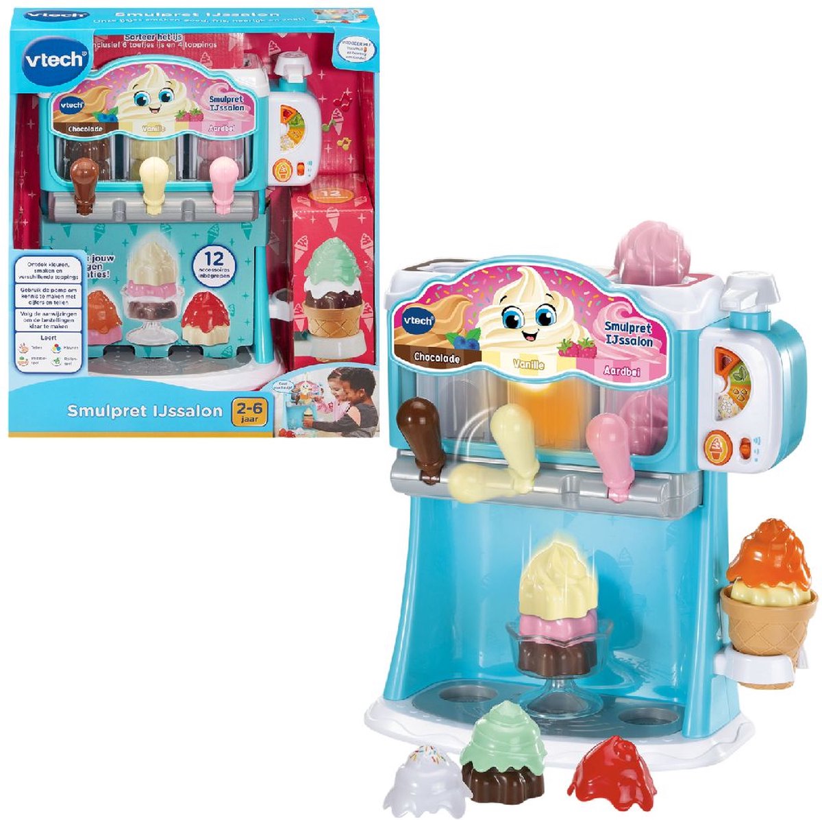 VTech Smulpret Ijssalon - Educatief Speelgoed - Stimuleert Creativiteit - Speelgoed vanaf 2 Jaar — cadeau in Spellen & Speelgoed - foto 7
