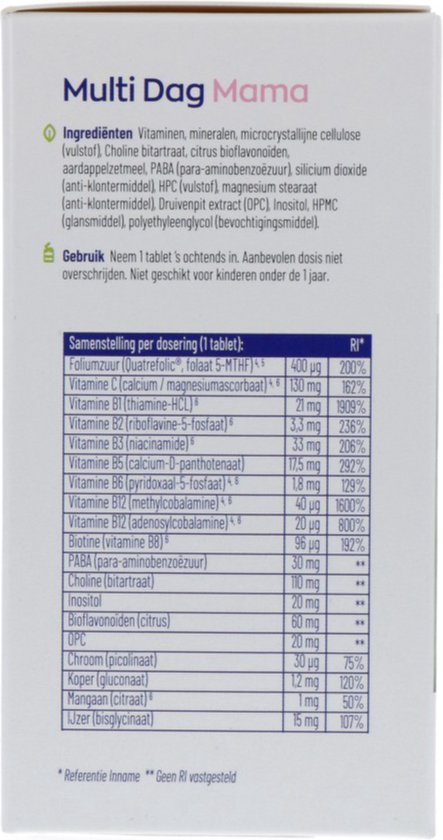 VitaKruid Multi Dag & Nacht Mama 180 tabletten