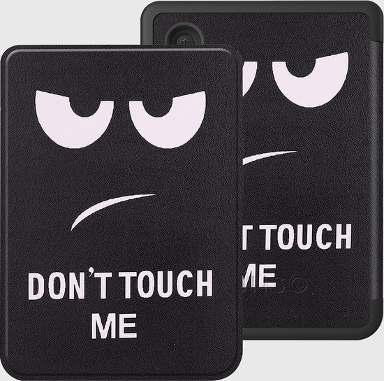 Lunso Geschikt voor Kobo Clara BW / Clara Colour hoes (6 inch) - sleepcover - Don't Touch van Lunso — afbeelding 4