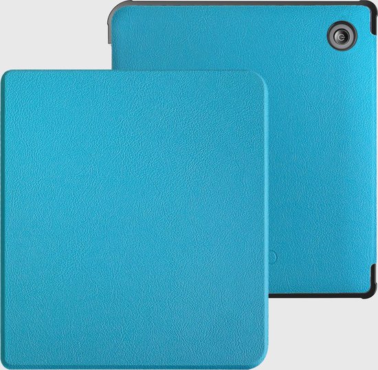 Lunso Geschikt voor Kobo Libra Colour hoes (7 inch) - sleepcover - Lichtblauw van Lunso — afbeelding 2