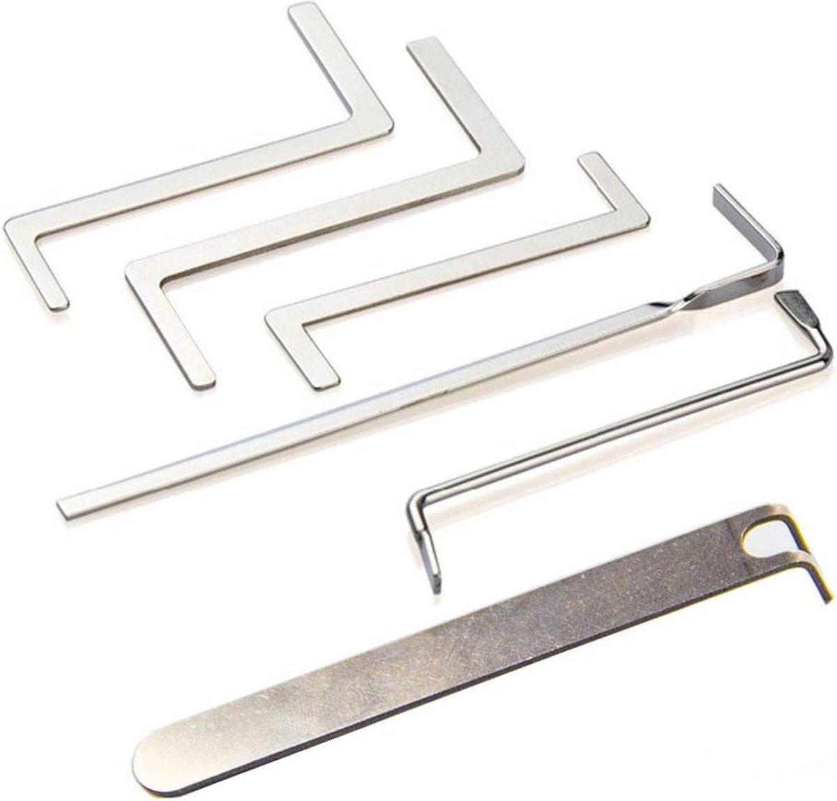 14-delige Lockpicking Tool Set met 10 Lock Pick Haken en 7 Spansleutels voor Dubbel-Einde en Cilindersloten — cadeau in Hobby - foto 6