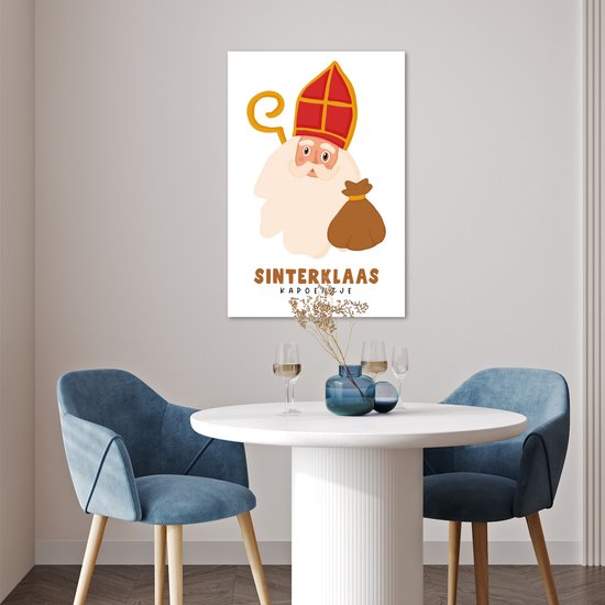 Affiche Saint Nicolas - Citation - Saint Nicolas - 60x90 cm - Décoration Saint Nicolas - Décoration Saint Nicolas - Chambre de bébé