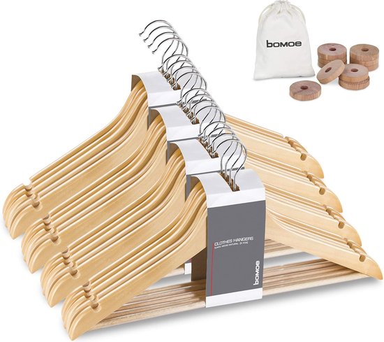 ZESLIV 10 stuks houten kleerhangers, antislip, washangers, ruimtebesparend, houten hangers, overhemdenhangers, 38 cm x 1,2 cm ZESLIV 10 stuks houten kleerhangers, antislip, washangers, ruimtebesparend, houten hangers, overhemdenhangers, 38 cm x 1,2 cm