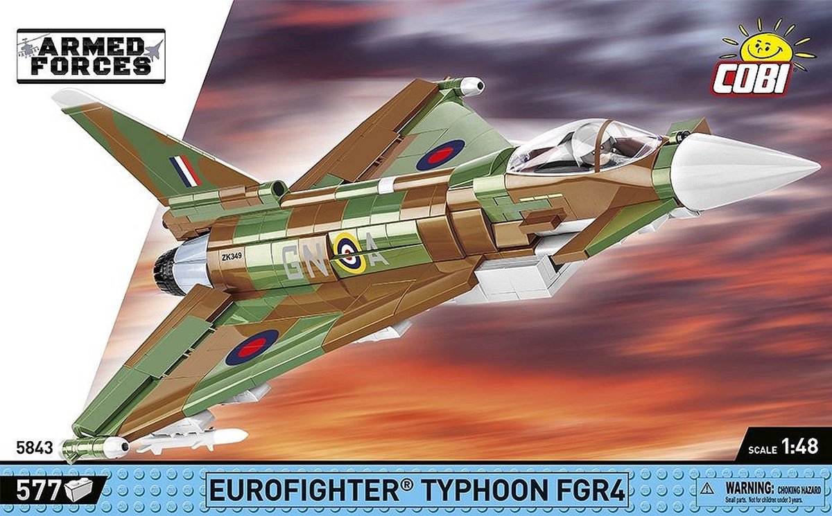 COBI Armed Forces - Eurofighter Typhoon FGR4 "GiNA" Constructiespeelgoed thumbnail 3