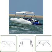 Auvent de bateau Biminitop The Living Store - 180 x 130 x 110 cm - Résistant aux UV et à l'eau - Sac de rangement inclus