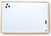 Whiteboard houten omlijsting 30 x 40 cm inclusief magneten