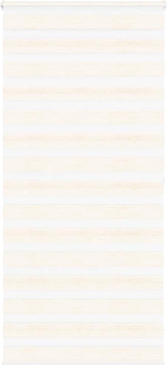 vidaXL Zebra - rolgordijn - 105x200 - cm - stofbreedte - 100,9cm - marmerbeige Marmer beige