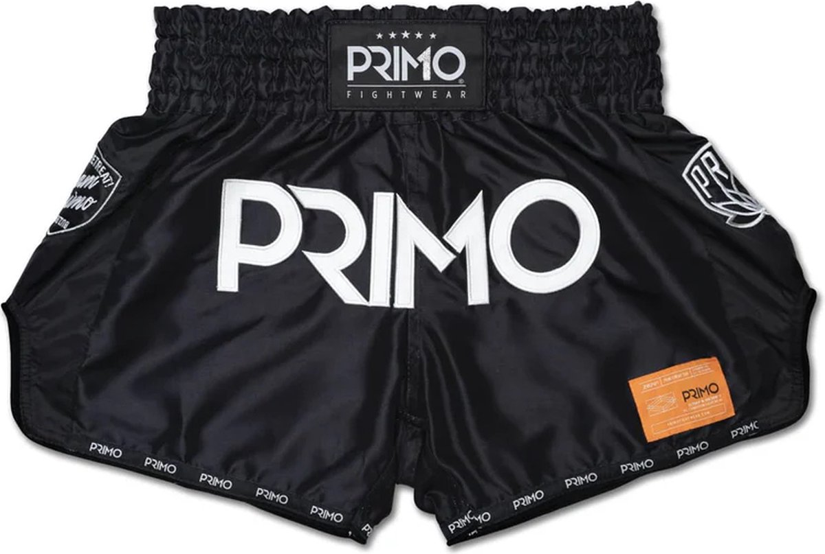 Primo Muay Thai Shorts - Free Flow Series - Gotham's Finest - Zwart S