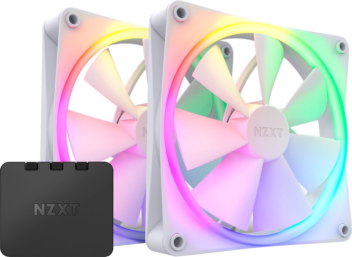 NZXT F140 RGB Duo - Twin Pack - Wit - 140mm