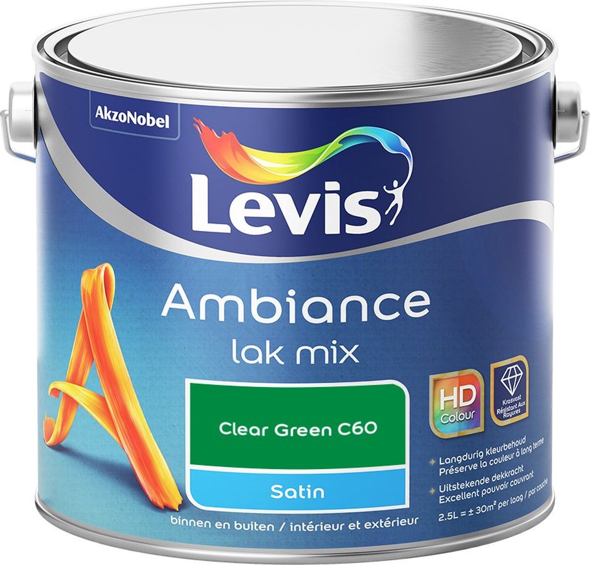 Levis - Ambiance Lak Satin Mix - Clear Green C60 - Mengverf - 2,5 L