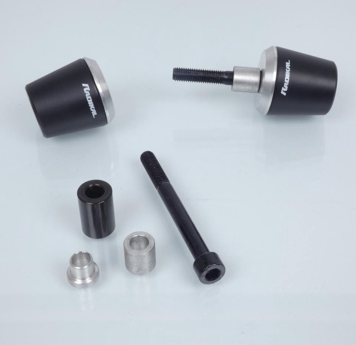Tampon pare carter Radikal pour moto BMW 1200 K R Sport 2006 à 2010 EQ701PLUS Noir