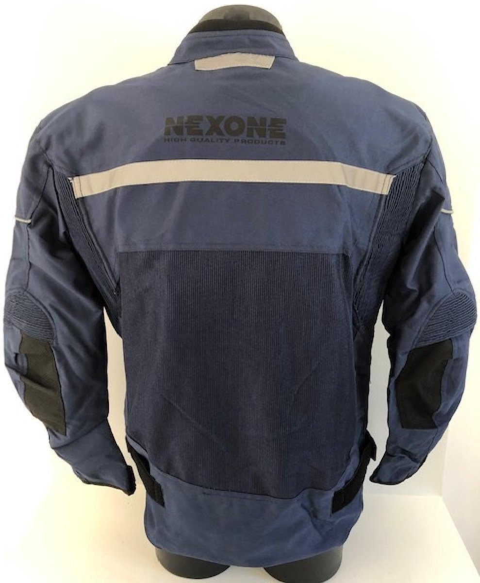 Blouson veste pour moto Homme Nexone Eté Flavio bleu Textile Taille L homologué CE