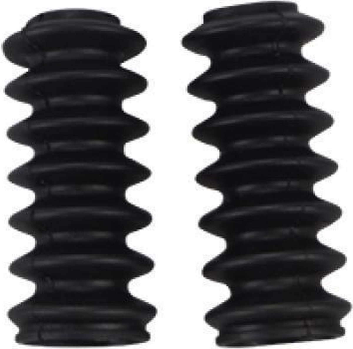 Zwarte rubber vorkbalg voor MBK bromfiets 50cm3 D17/25mm L75mm Gloednieuw
