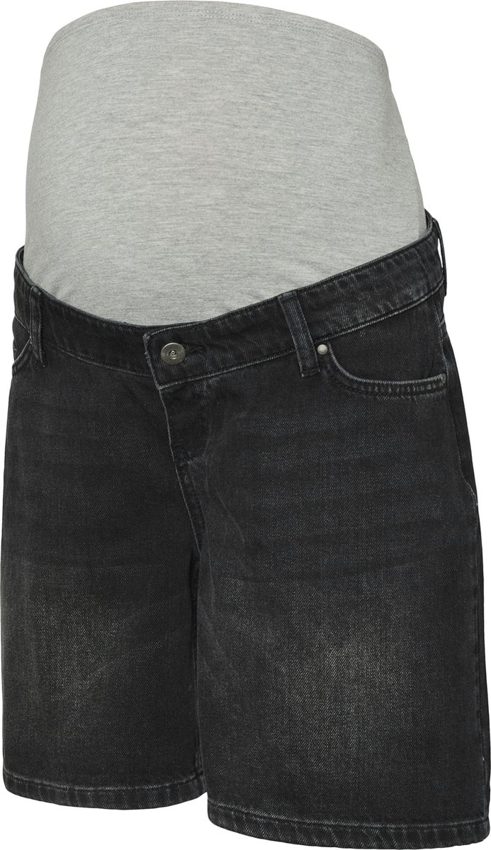 Mama Licious Denim shorts Regular fit Mid rise Short met 5 zakken