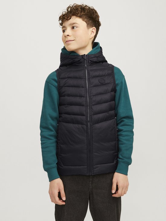 Nagy méretű dzseki Jack & Jones SPRINT BODYWARMER With Collar Black