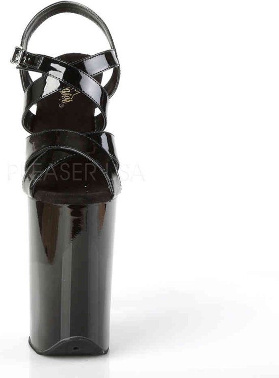 Pleaser - INFINITY-997 Sandale à bride cheville, Chaussures de pole dance - Pointures US 11 à 41 - Zwart