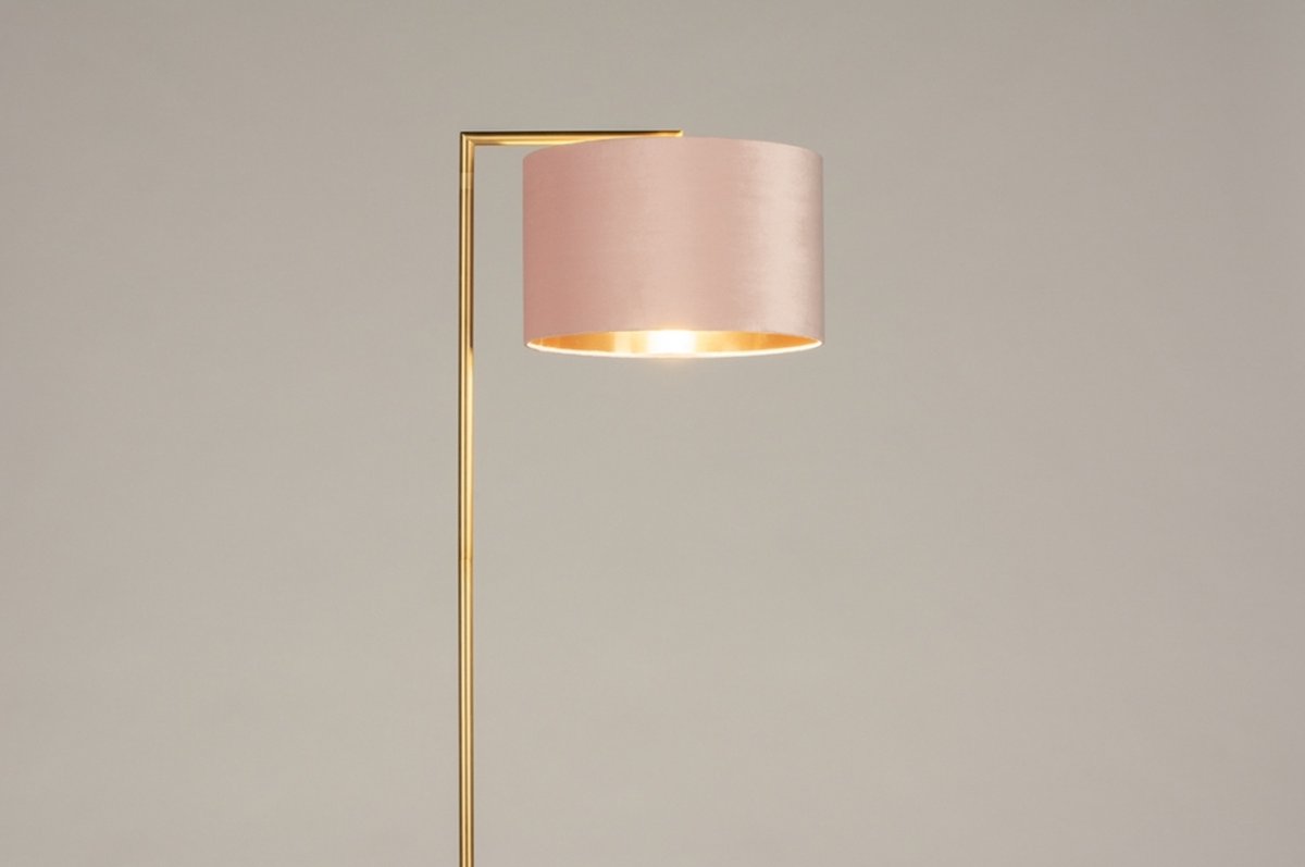 Lumidora Vloerlamp 31098 - BRED - E27 - Goud - Roze - Koper - Messing (kleur) - Metaal