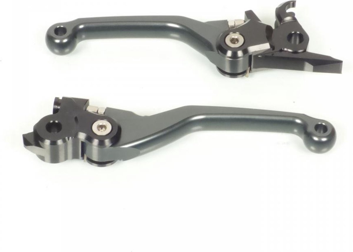 Paire de levier articulés coloris titane pour moto KTM 125 EXC 2009 à 2013 neuf