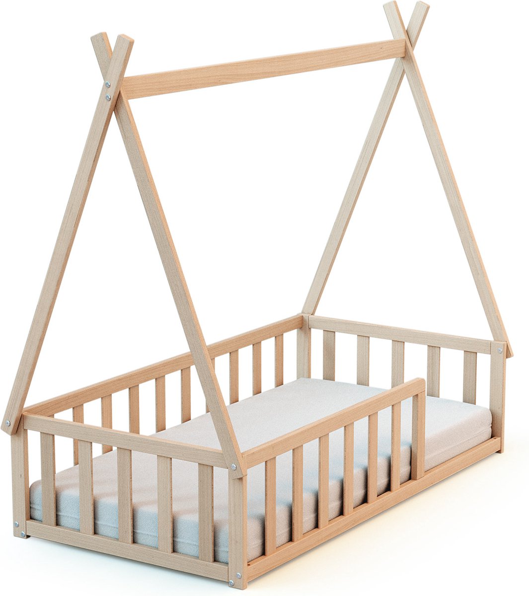WEBABY - Tipi bed in hout Beuken onbewerkt