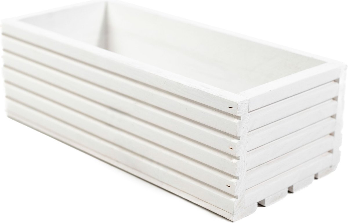 Horziontale Bloembak Danee 44 cm - Wit