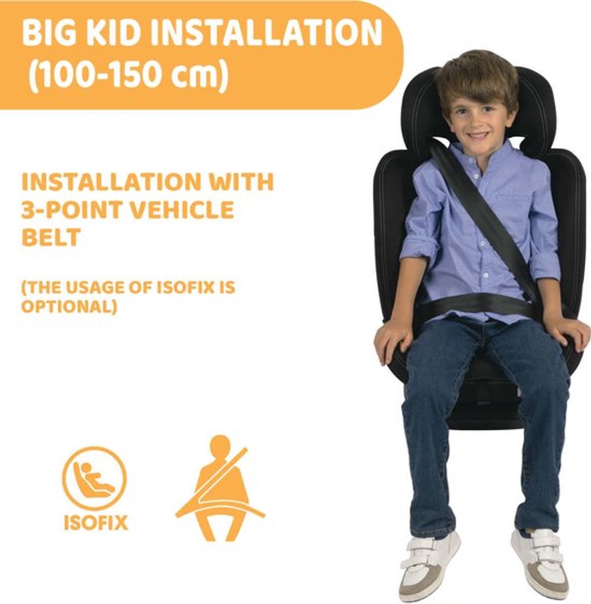 Chicco Autostoel I-Size Mokita Classic Black, isofix , (15 maanden - 12 jaar) – foto 2