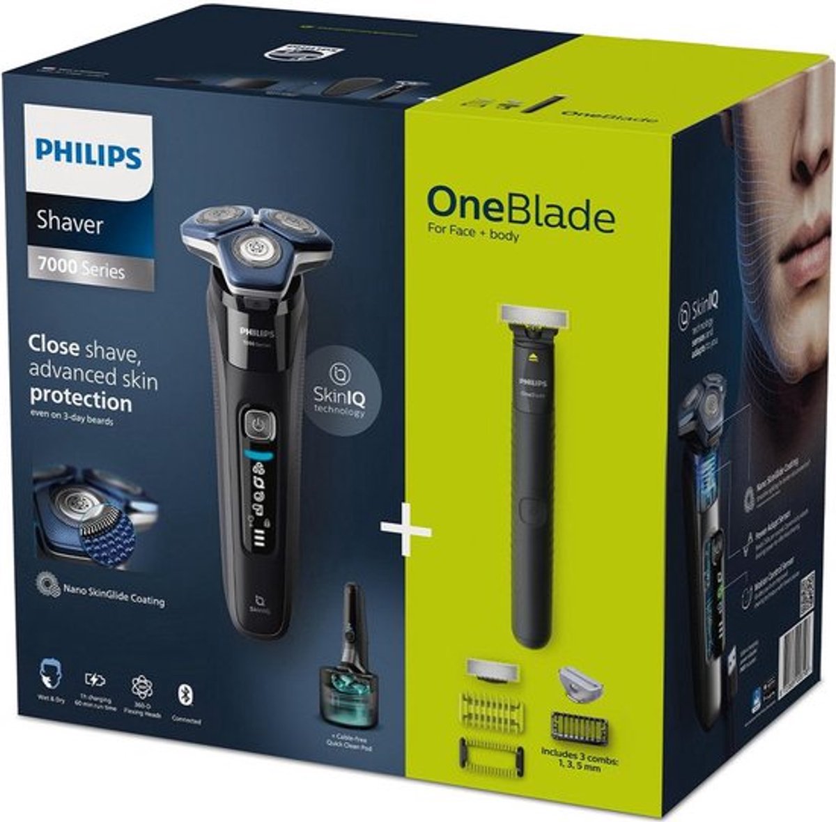 Philips Series 7000 Shaver & OneBlade | S7886/78