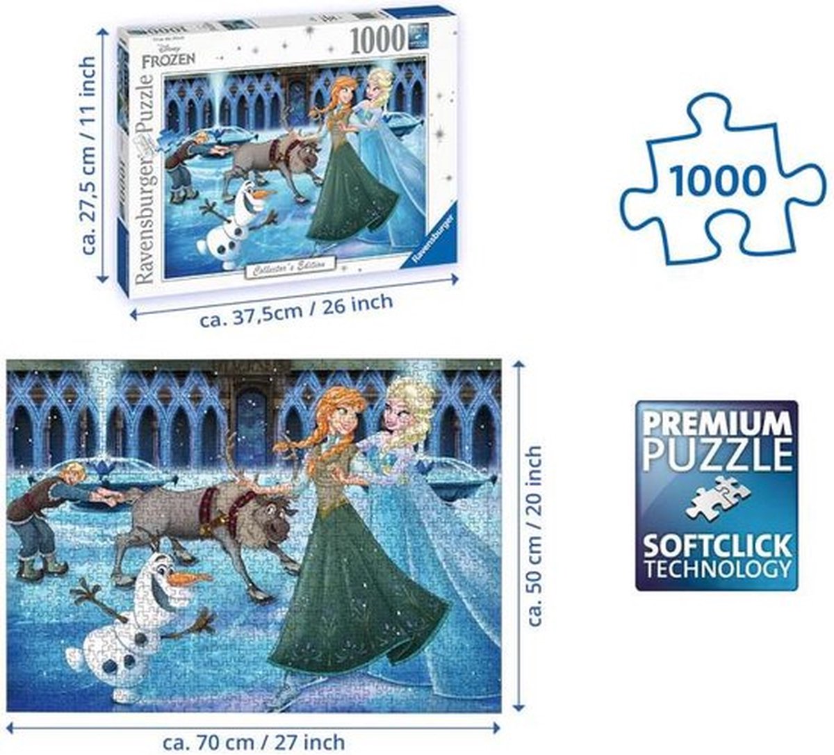 Ravensburger Disney Frozen - Legpuzzel - 1000 stukjes — afbeelding 11