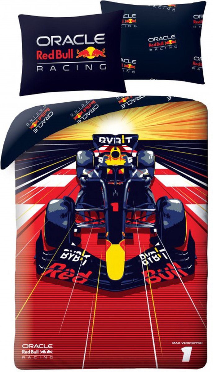 Red Bull Dekbedovertrek - 140 x 200 cm - Katoen - 70 x 90 cm