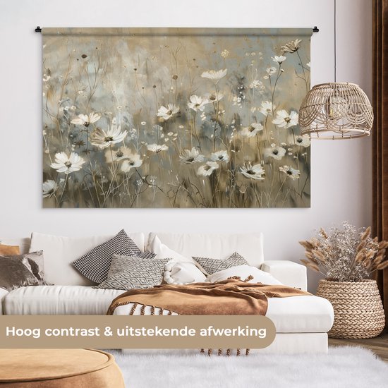 Lieson Wandbehang, 350 x 256 cm, wanddoek met motief, bos, natuur, groen, bruin, wandtapijt, landschap, jungle, wandtapijt, wandtapijt voor woonkamer, slaapkamer, slaapzaal, wanddecoratie