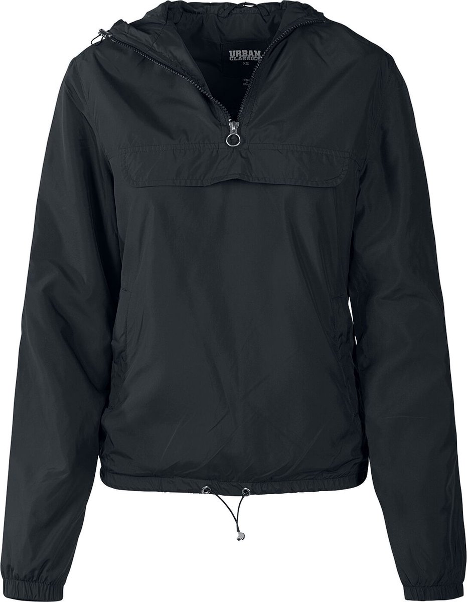 Urban Classics Basic Windrunner Dames Windbreaker – 4XL Zwart